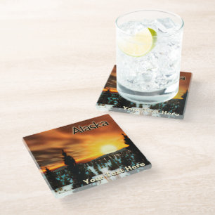 Dessous-de-verre En Verre Taïga Sun - Alaska