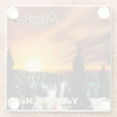 Dessous-de-verre En Verre Taïga Sun - Alaska (Dos)