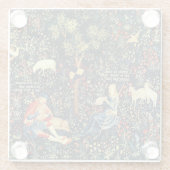 Dessous-de-verre En Verre Tapisserie de la Renaissance médiévale Bergers et (Dos)