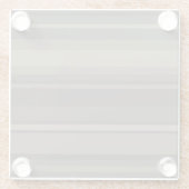 Dessous-de-verre En Verre Taupe bandes (Dos)