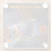 Dessous-de-verre En Verre Temple du Soleil (Dos)