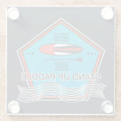 Dessous-de-verre En Verre Tenez l'affiche de palette (Dos)