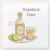 Dessous-de-verre En Verre Tequila & Lime (Devant)