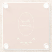 Dessous-de-verre En Verre Terracotta et Mariage d'or (Dos)