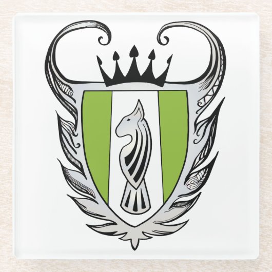 Dessous-de-verre En Verre Terrier royal (Devant)