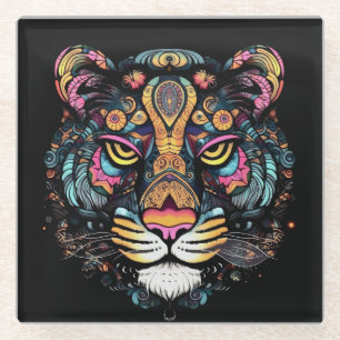 Dessous-de-verre En Verre Tête de tigre géniale