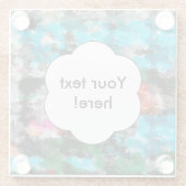 Dessous-de-verre En Verre Texture colorée (Dos)