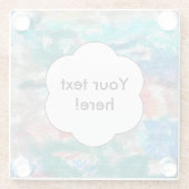 Dessous-de-verre En Verre Texture de crayons (Dos)