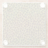 Dessous-de-verre En Verre Texture de fourrure (Dos)