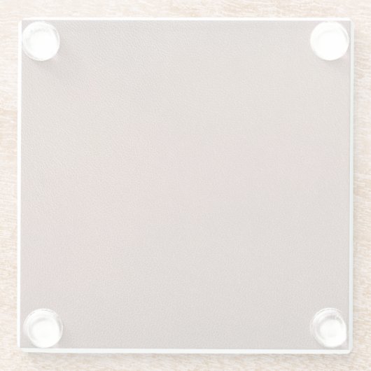 Dessous-de-verre En Verre Texture en cuir authentique, véritable arrière - p (Dos)