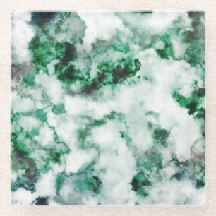 Dessous-de-verre En Verre Texture marbrée de quartz