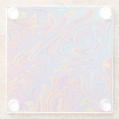 Dessous-de-verre En Verre textures psychodeliques (Dos)