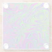 Dessous-de-verre En Verre textures psychodeliques (Dos)