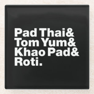 Dessous-de-verre En Verre Thai Street Food