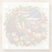 Dessous-de-verre En Verre Thanksgiving/American/Turkey/Fall (Dos)