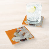 Dessous-de-verre En Verre Thanksgiving Day Blues (Incliné)