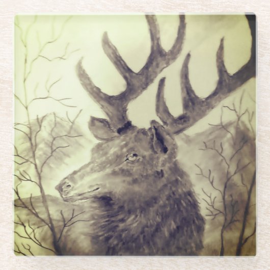 Dessous-de-verre En Verre The Bull Elk (Devant)