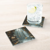 Dessous-de-verre En Verre The Living Library (Incliné)