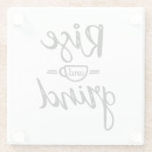 Dessous-de-verre En Verre Thème café (Dos)