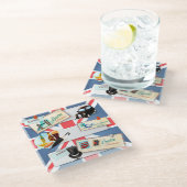 Dessous-de-verre En Verre Thème Londres (Incliné)