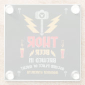 Dessous-de-verre En Verre Thor Bière Paganisme germanique (Dos)