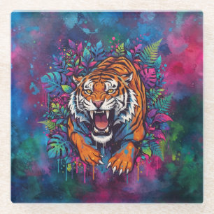 Dessous-de-verre En Verre Tigre