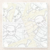 Dessous-de-verre En Verre Timbre (Dos)