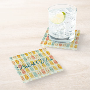 Dessous-de-verre En Verre Tongs clinquants