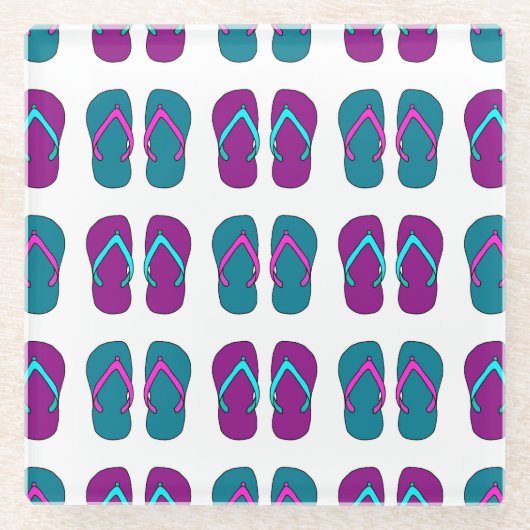 Dessous-de-verre En Verre Tourner : Blanc Vintage. (Devant)