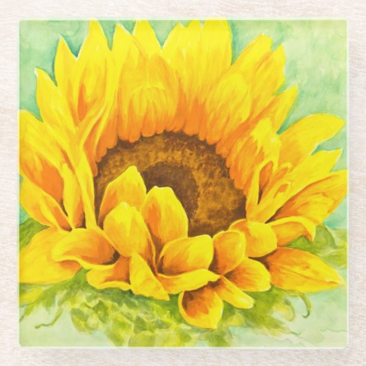 Dessous-de-verre En Verre Tournesol (Devant)