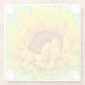 Dessous-de-verre En Verre Tournesol (Dos)