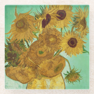 Dessous-de-verre En Verre Tournesols de Vincent van Gogh , 1888
