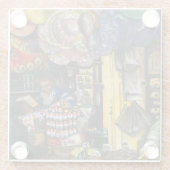 Dessous-de-verre En Verre Traditions du commerce ancien, Jérusalem (Dos)