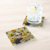 Dessous-de-verre En Verre Trailblazer Daisies Kitsch (Incliné)