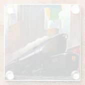 Dessous-de-verre En Verre Train de la Pennsylvanie par inconnu (Dos)