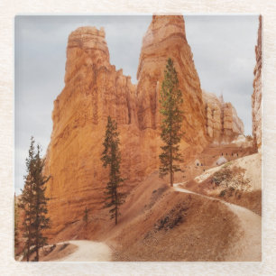Dessous-de-verre En Verre Traînée de boucle de Navajo, canyon de Bryce