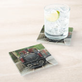 DESSOUS-DE-VERRE EN VERRE TRAINS À VAPEUR (Incliné)