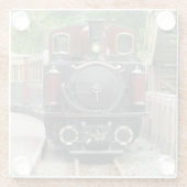 DESSOUS-DE-VERRE EN VERRE TRAINS À VAPEUR (Dos)