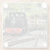 DESSOUS-DE-VERRE EN VERRE TRAINS À VAPEUR (Dos)