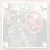 DESSOUS-DE-VERRE EN VERRE TRAINS À VAPEUR (Dos)