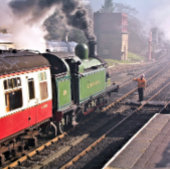 DESSOUS-DE-VERRE EN VERRE TRAINS À VAPEUR