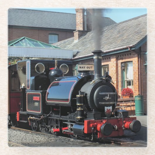 DESSOUS-DE-VERRE EN VERRE TRAINS À VAPEUR (Devant)