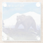 Dessous-de-verre En Verre Treeline Grizzly (Dos)