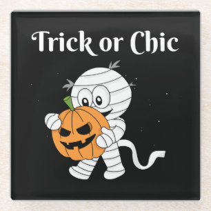 Dessous-de-verre En Verre Trick Or Chic