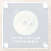 Dessous-de-verre En Verre Triste lune (Dos)