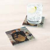 Dessous-de-verre En Verre Trois juges (Incliné)