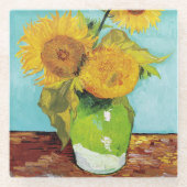 Dessous-de-verre En Verre Trois tournfleurs | Vincent van Gogh (Devant)