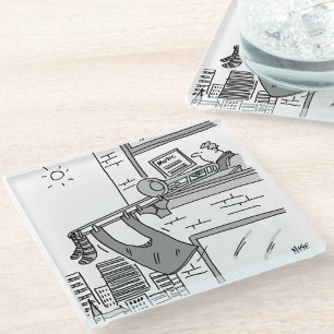 Dessous-de-verre En Verre Tromboniste s'attaque à sa peau