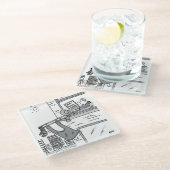 Dessous-de-verre En Verre Tromboniste s'attaque à sa peau (Incliné)