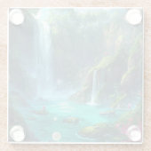 Dessous-de-verre En Verre Tropical Falls & Crystal Glow (Dos)